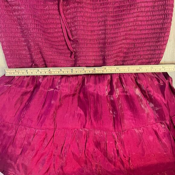 Heart & Heels fuchsia shocked mini dress with a sweetheart neckline size medium - Picture 8 of 16